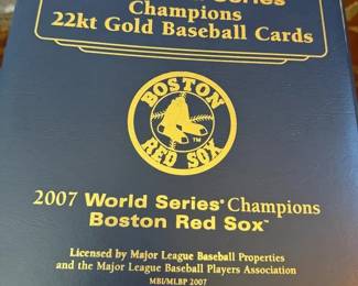 2007 World Series Champions 22kt Gold Baseball Cards