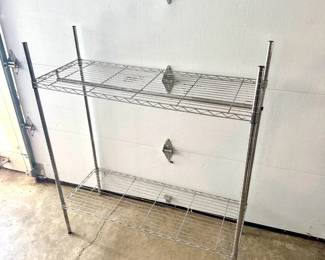Double Tier Metal Rack