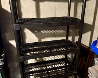 Contico Five Tier Plastic Shelf