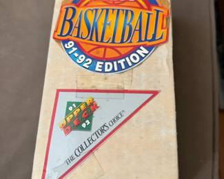 Box Of Cards Labeled NBA Basketball 91-92 Edition