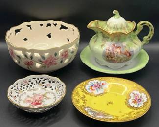(4) Porcelain ft. Dresden, Lenox, Schumann, Vistoria