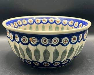 Polish Pottery Serving Bowl — B. Zwolska