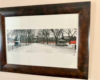 Signed Snowy Scene