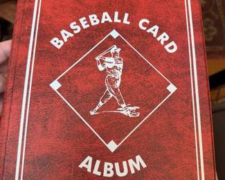 Baseball Card Album With Cards