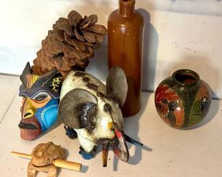 Collectibles ft. Boruca Mask & Musical Croaking Frog