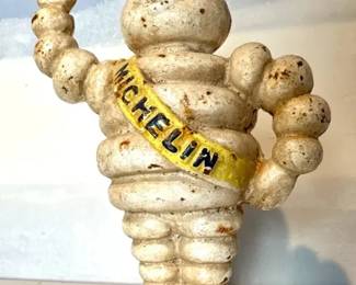 Michelin Man Cast Iron Coin Bank — Vintage