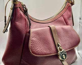 Dooney & Bourke Pebbled Leather Hobo Shoulder Bag