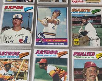 Orange Binder Of Baseball Cards