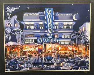 Michael Korosty Print — Colony Hotel, Miami Beach, Florida