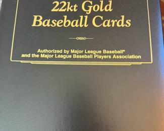 22KT Gold Baseball Cards