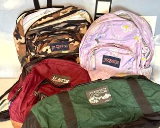 Collection Of Jansport Bags & A Duffle Bag