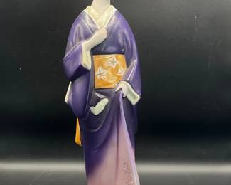 13” Porcelain Geisha Decanter Figurine — Seyei Fine China
