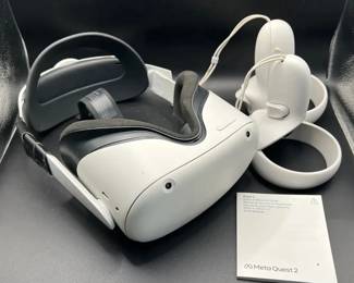 Oculus Meta Quest 2 Virtual Reality Headset with Charging Cord & Wireless Hand Controllers