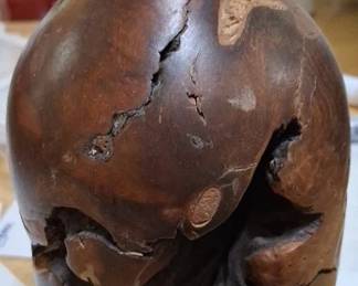 Burl wood vase