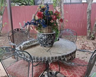 Patio table and chairs