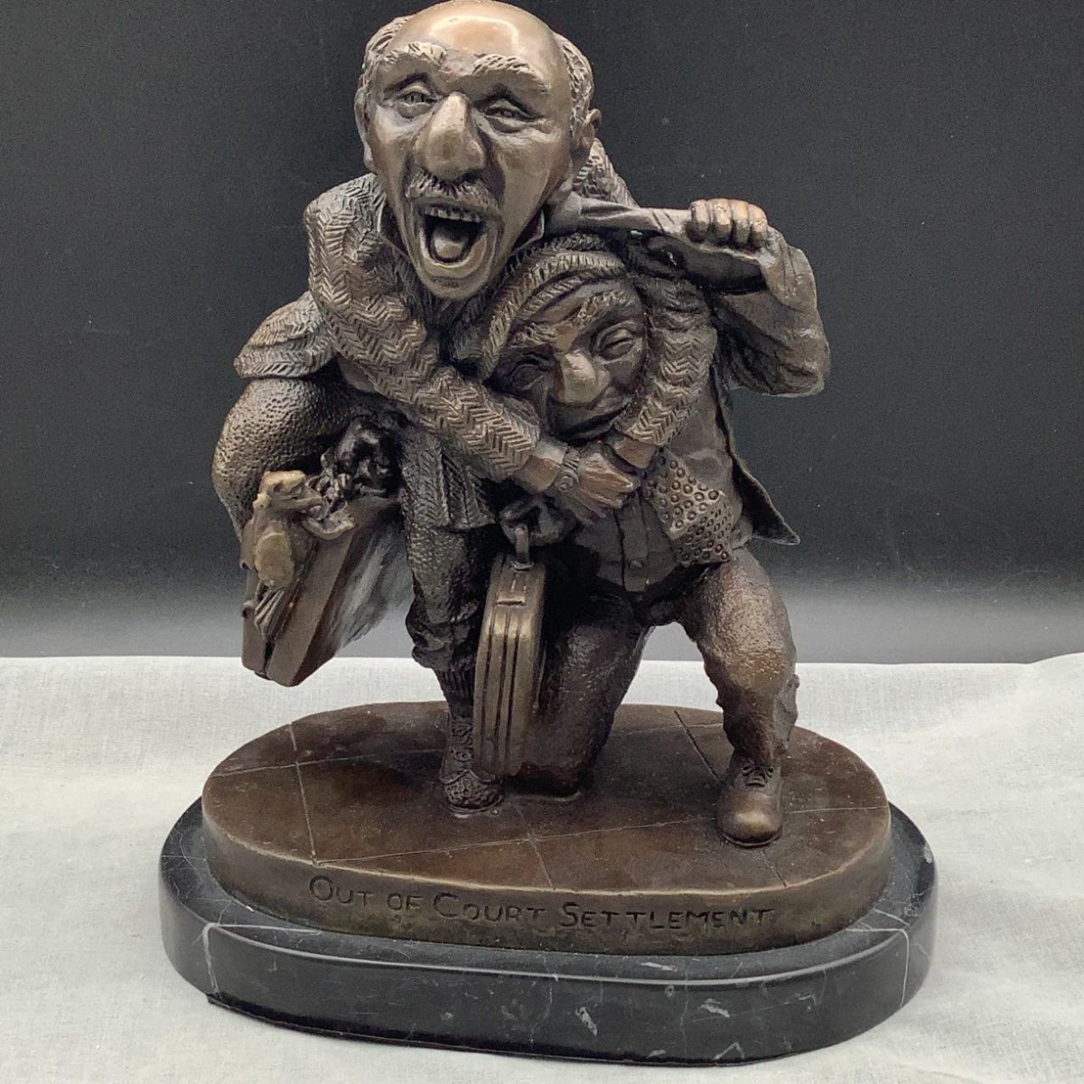 Charles Bragg Bronze, "Out of Court Settlement"
