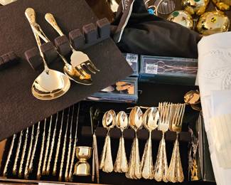 Gold flatware