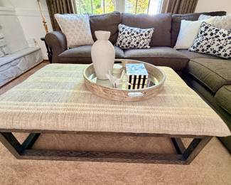 Arhaus Square Upholstered Ottoman