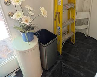 Trash Bins & Step Ladders 