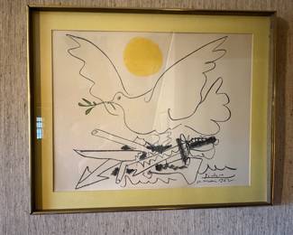 Spadem Offset Litho Dove Picasso  Moderism