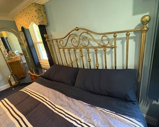 King Size Brass Headboard 