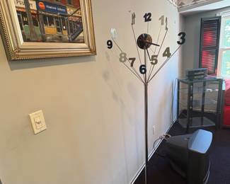 Vintage MCM Atomic Floor Clock 