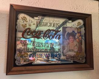 Vintage Coca Cola Adverting Mirror