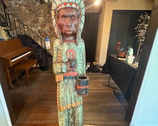 Vintage Cigar Store Indian Chief