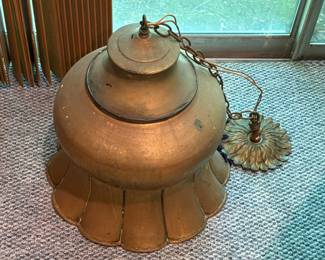 Antique Brass Light Fixture 