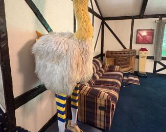 Life Size Ostrich Figurine