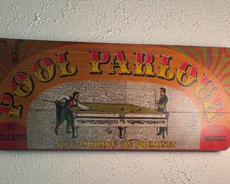 Pool Parlor Sign 