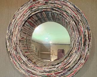 Artisan Recycled Magazine Mirror