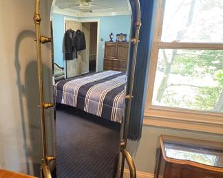 Brass Floor Mirror 