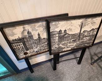 Euro City Scape Snack Tables 