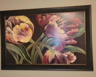 PRESALE - $35 LARGE FRAMED FLORAL ART