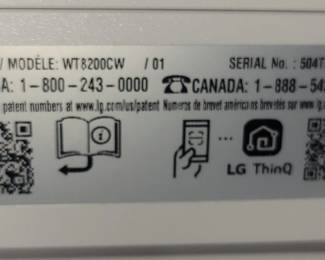 is a 5.0 cu. ft. capacity top-load washer, often listed or reviewed in 2025/2026 as a current, smart-enabled model featuring TurboWash3D technology, AI fabric sensors, and a ThinQ UP feature allowing for software updates.