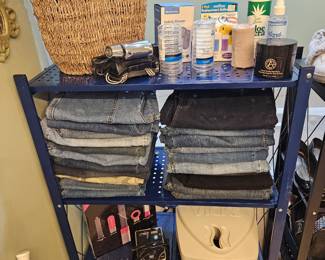 Folding Metal Shelves NOT for sale (Property of Seasons)