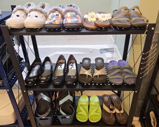 Folding Metal Shelves NOT for sale (Property of Seasons)