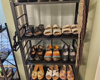 Folding Metal Shelves NOT for sale (Property of Seasons)