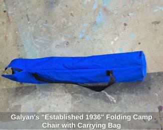 Galyans Established Folding Camp Chair with Carrying Bag