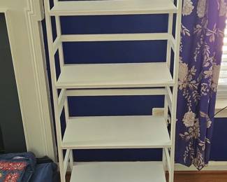 White Tier Ladder Bookshelf