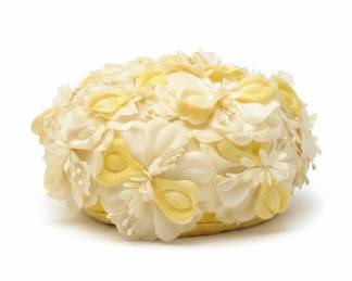 Vintage Cinderella New York Floral Pillbox Hat