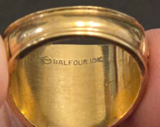 Balfour K Gold Tazewell High School Class Ring second image