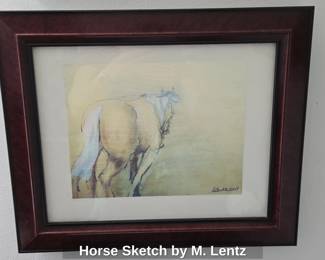 Horse Sketch by M. Lentz