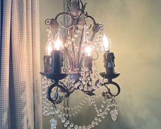 Minka Lavery Castlewood Light Vintage Bronze Crystal Chandelier