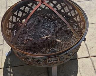 Sunnydaze Decor Crossweave inch Steel WoodBurning Fire Pit