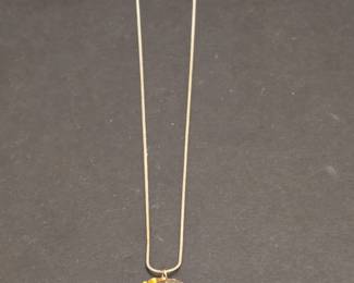 Sterling Silver Eclipse Pendant Necklace