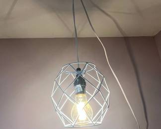Geometric Wire Cage Pendant Light