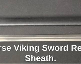 Vintage Norse Viking Sword Replica Wood Sheath.