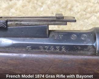 French Model 1874 Gras Rifle with Bayonet